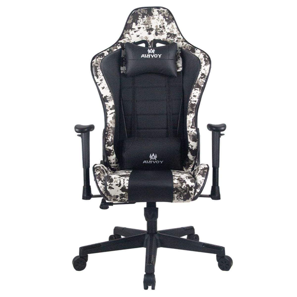 AKIVOY - Silla Gamer Militar Creed Ergonomica Reclinable Giratoria