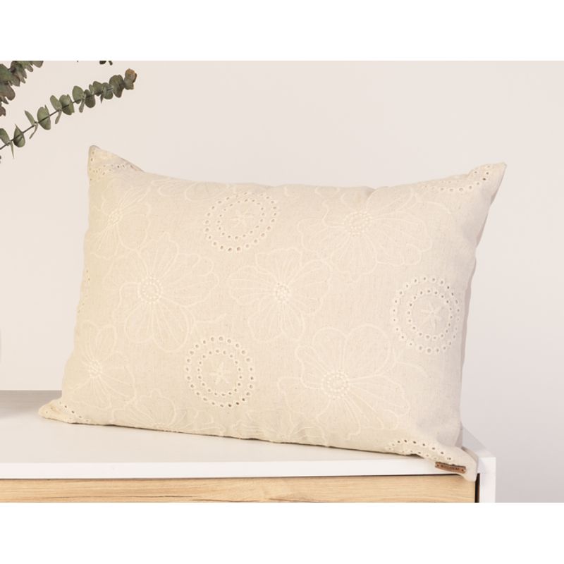 NOSSARENA - Cojin Anastasia 50x35cm gris claro