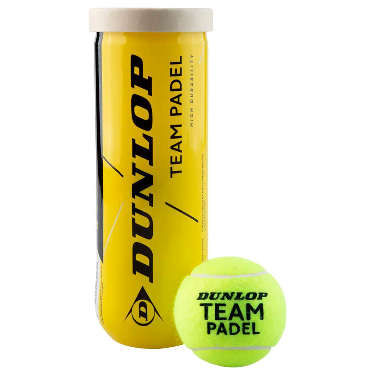 DUNLOP - Pelotas Bolas Dunlop Team Padel Original Tubo 3 Pelotas