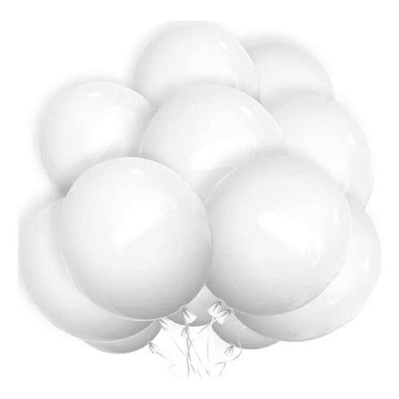 GENERICO - Globo blanco R12 x 12 unidades