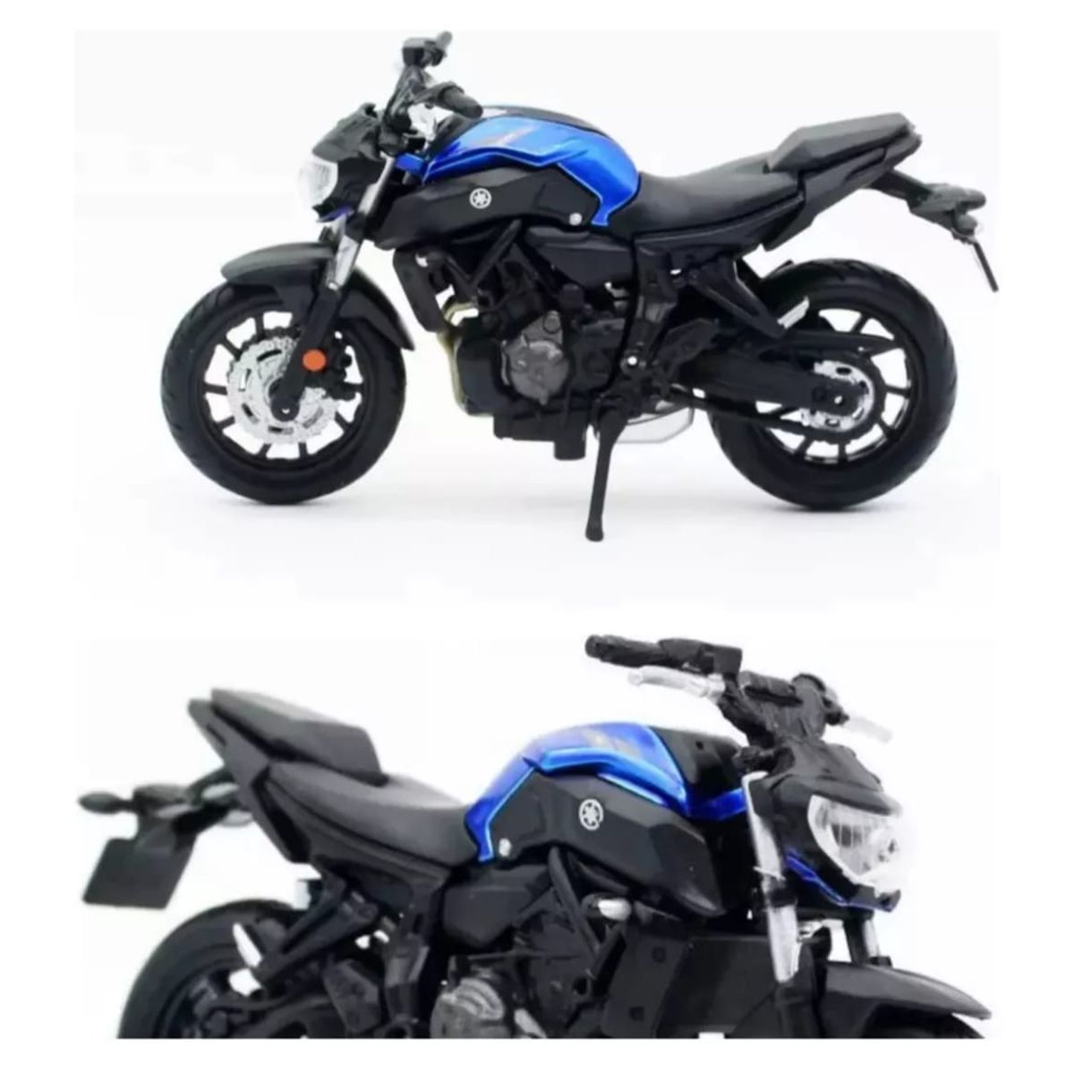 MAISTO - Moto Escala 1:18 Yamaha Mt-07, Metal Plástico, 12.5 Cms