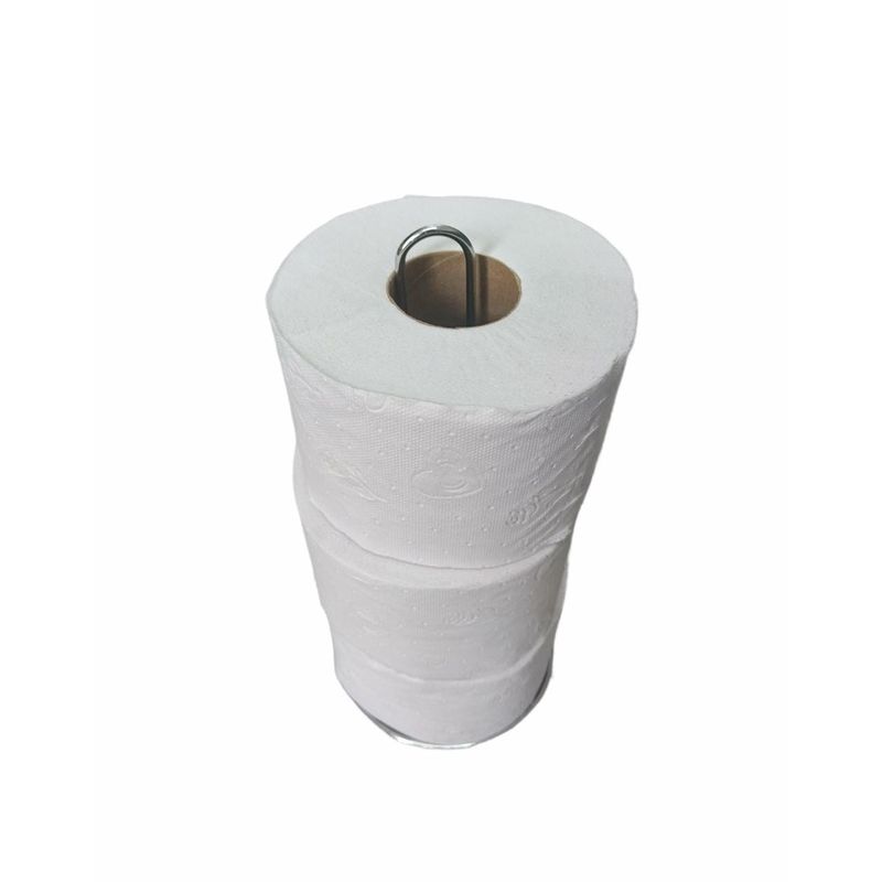 GENERICO - Soporte Base Metalico Papel Toalla Cocina Aluminio Vinipel