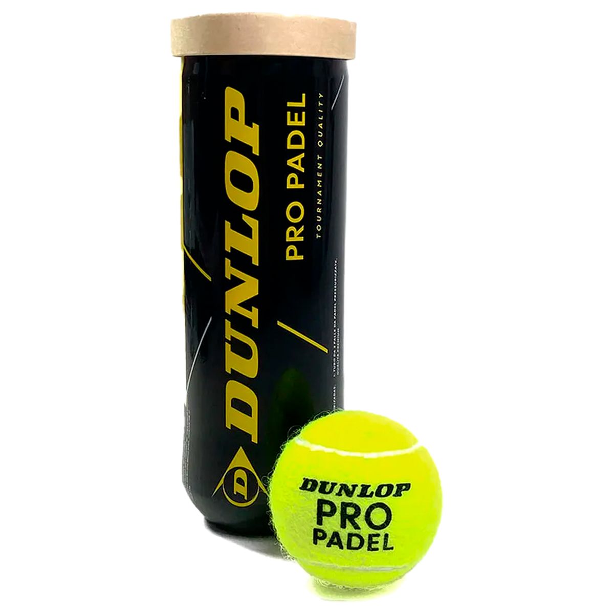 DUNLOP - Pelotas Bolas Dunlop Pro Padel Original Tubo 3 Pelotas