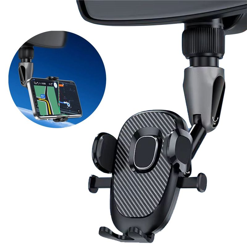 GENERICO - Soporte Celular Carro Espejo Retrovisor Holder Multiusos 802