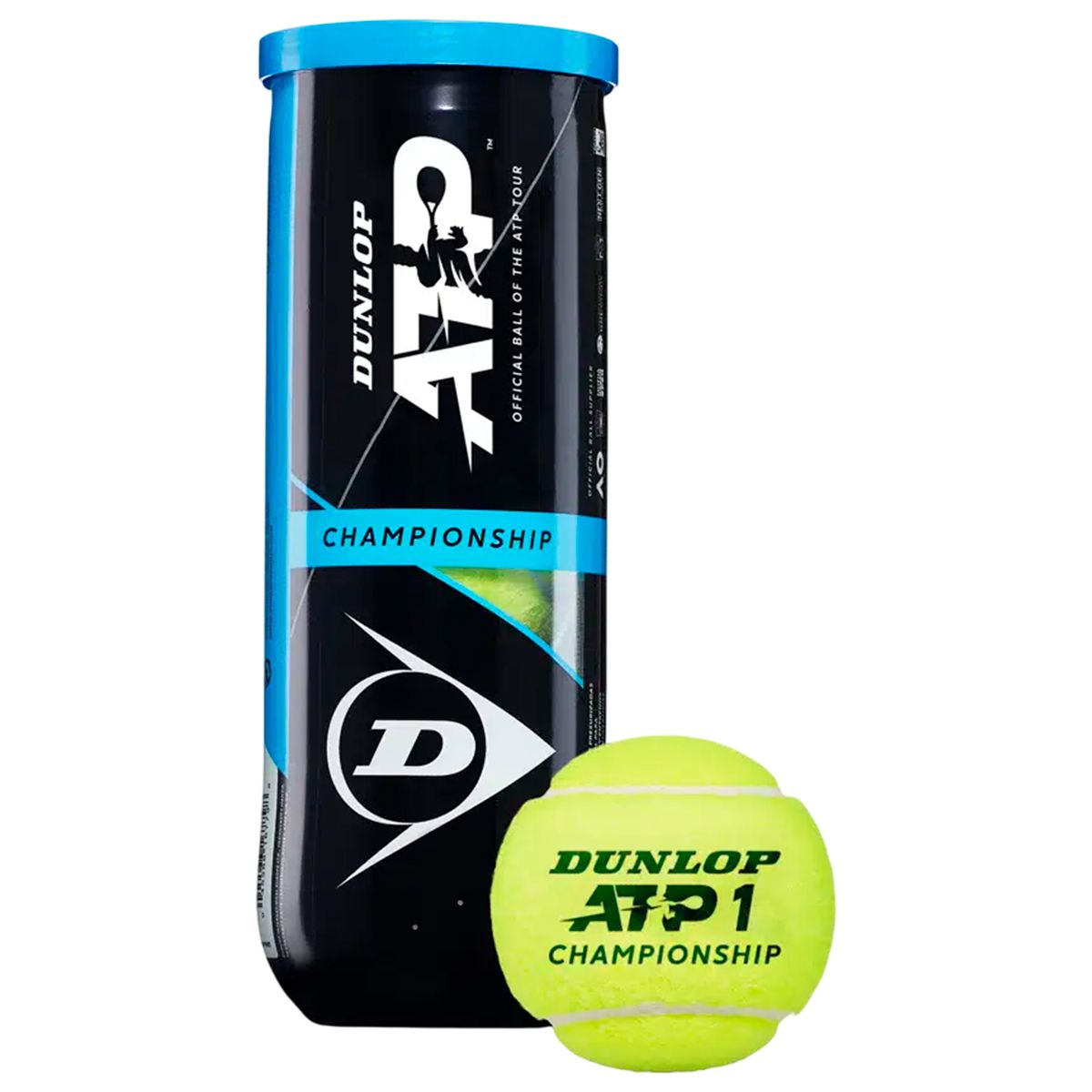 DUNLOP - Pelotas Tenis Dunlop Championship Original Tubo 3 Pelotas