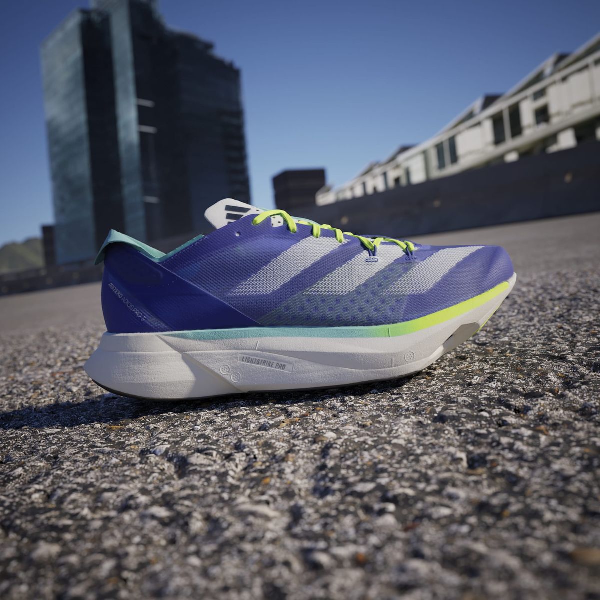 ADIDAS - Adidas Adizero Adios Pro 3 Tenis azul unisex para correr