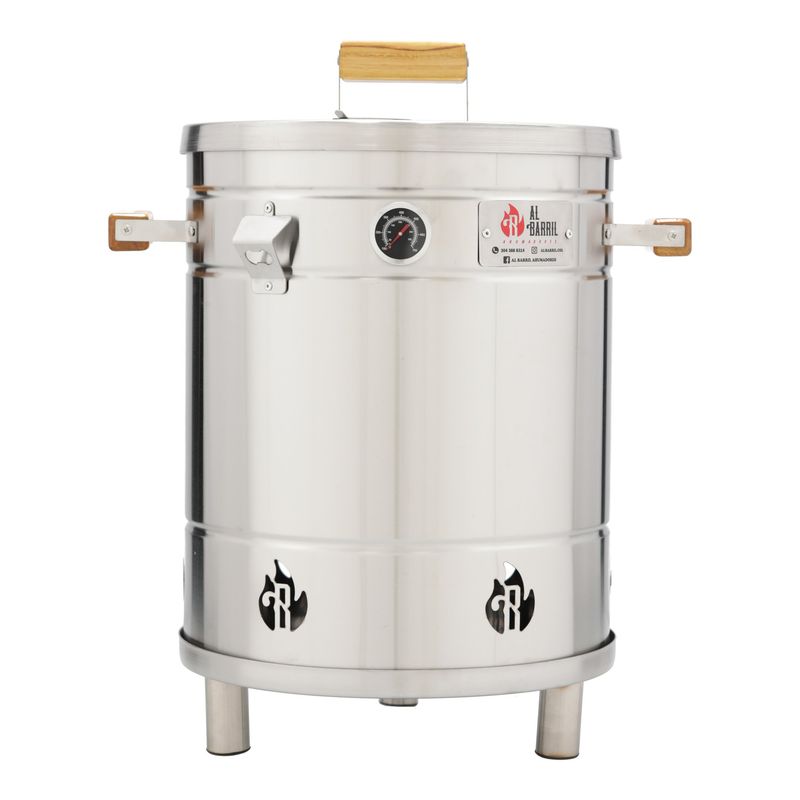 AL BARRIL - Barril asador 20 libras - Acero inoxidable