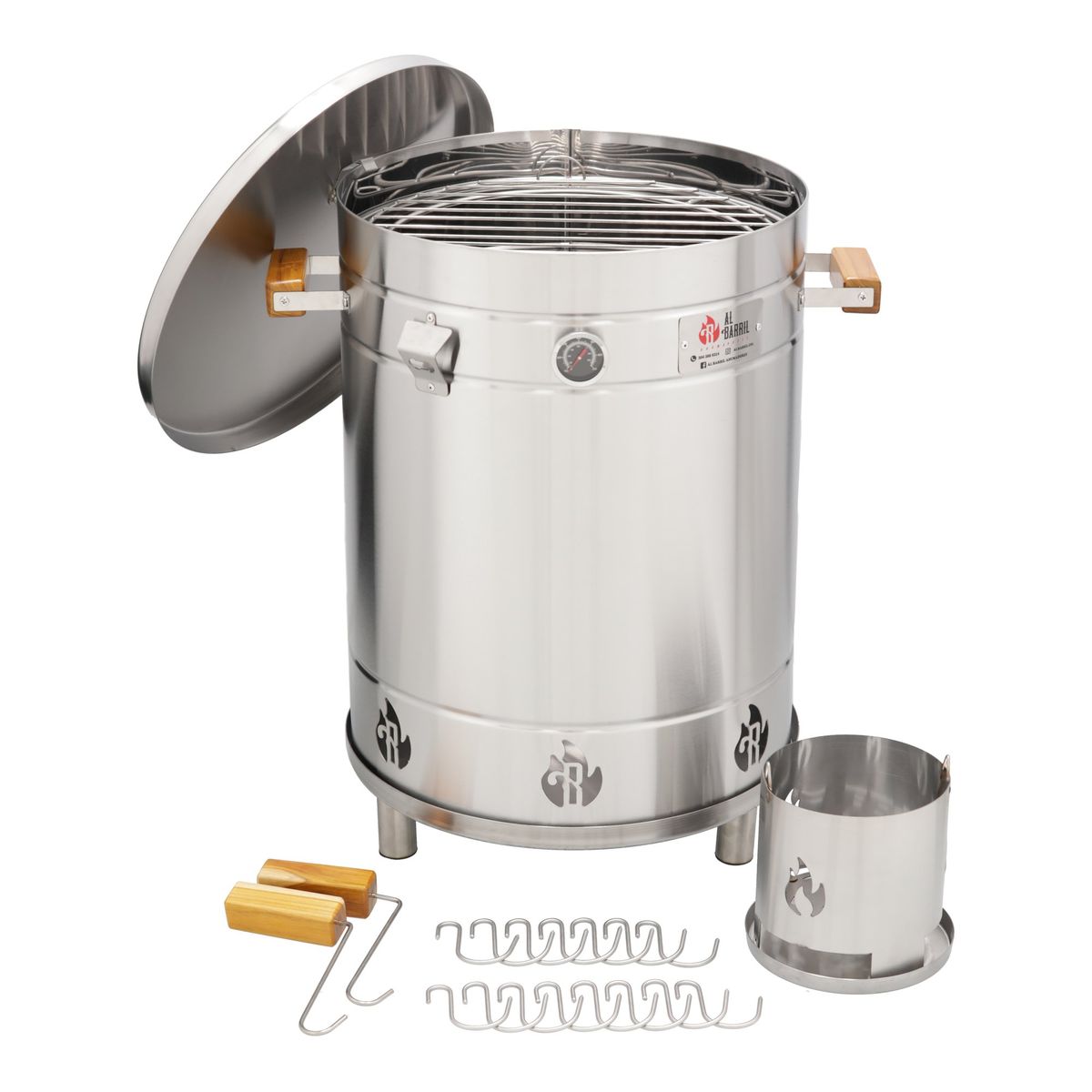 AL BARRIL - Barril asador 40 libras - Acero inoxidable