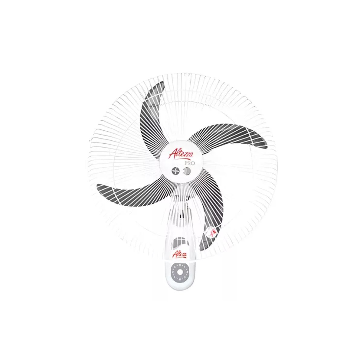 ALTEZZA - Ventilador Altezza Pro de Pared Motor Balineras Malla Metalica Blanco