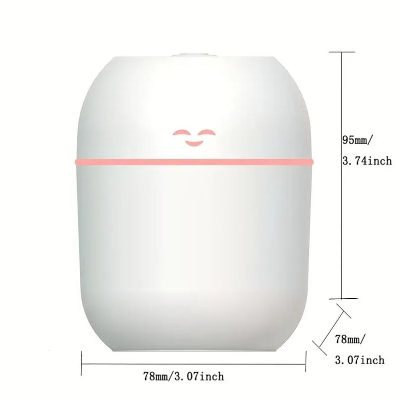 GENERAL - Humificador Difusor de Aromas Cara Feliz  +  Cable  USB