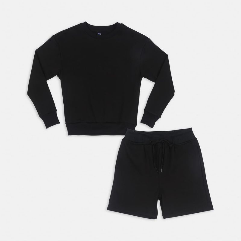BUBBLE GUMMERS - Conjunto Para Niño Bubblegummers Negro Manolo