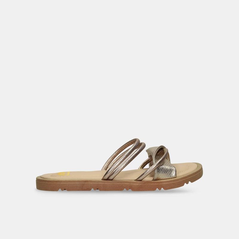 BATA - Sandalias Para Mujer Bata Dorado Jaxon