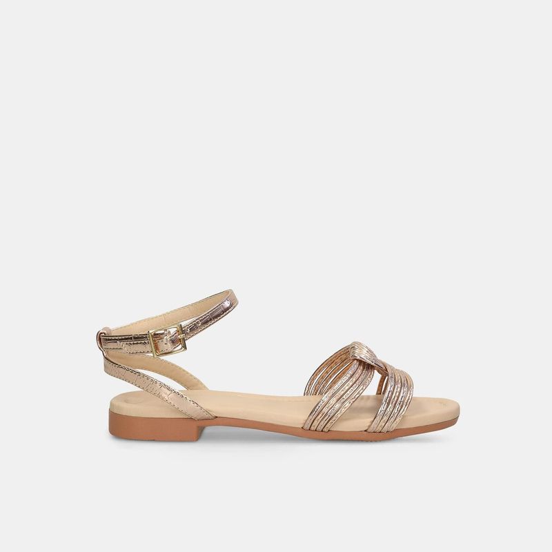 BATA - Sandalias Para Mujer Bata Dorado Jambul