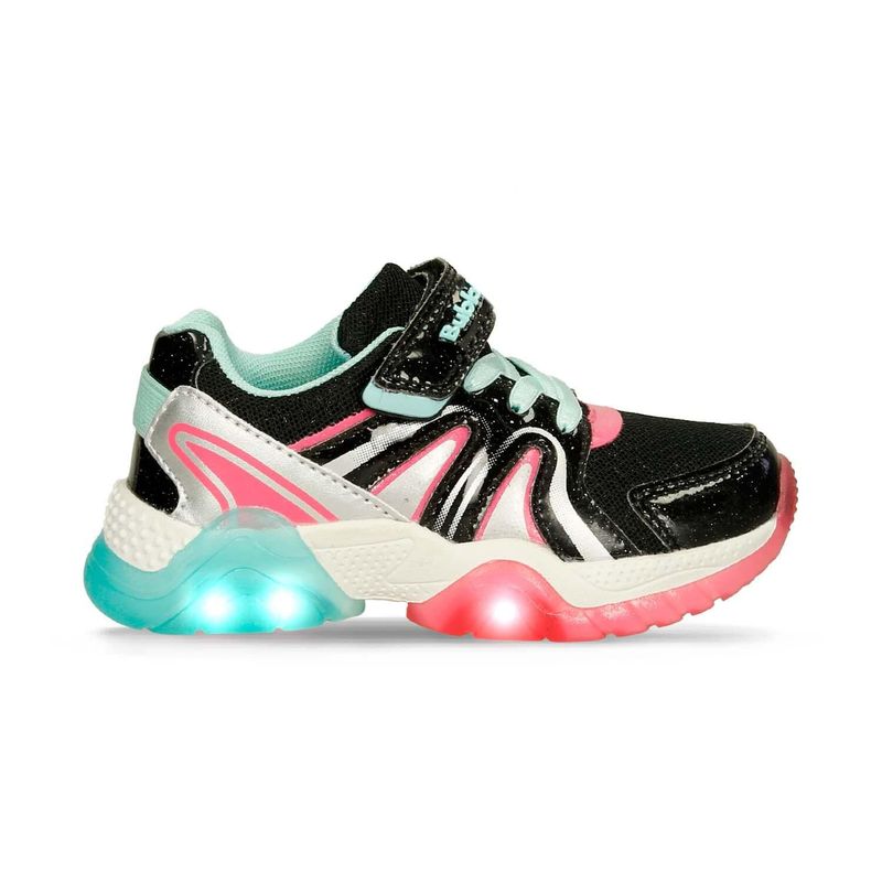 BUBBLE GUMMERS - Tenis Infantil Con Luces Para Niña Bubblegummers Steph