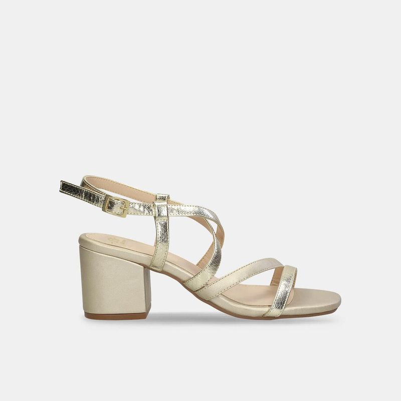 BATA - Sandalias Para Mujer Bata Dorado Jazael