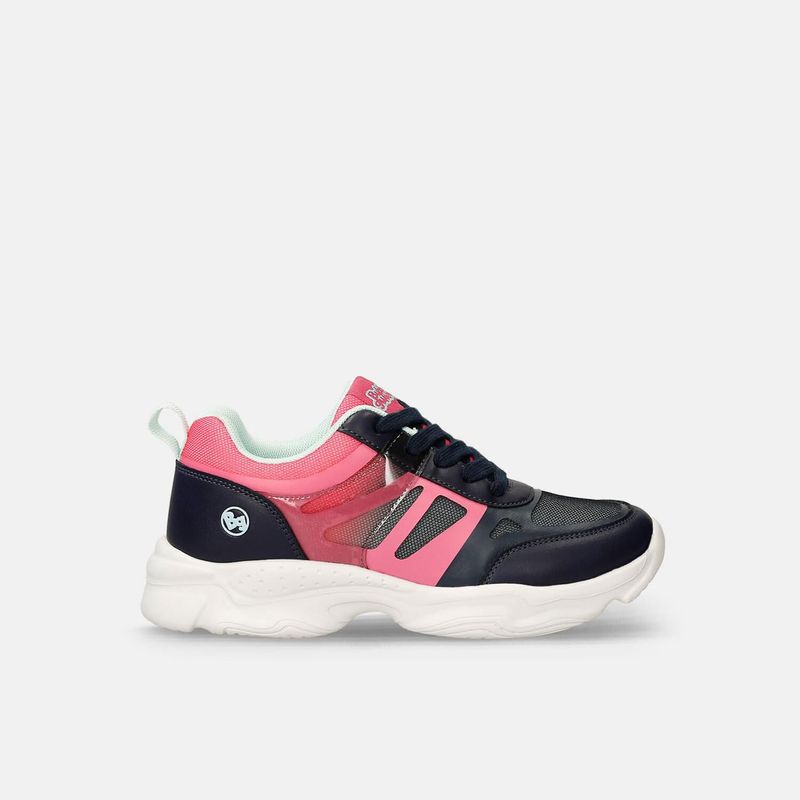 BUBBLE GUMMERS - Tenis Junior Para Niña Bubblegummers Azul-Fucsia Sussan