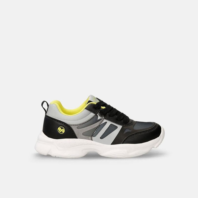 BUBBLE GUMMERS - Tenis Junior Para Niño Bubblegummers Negro-Verde Seven