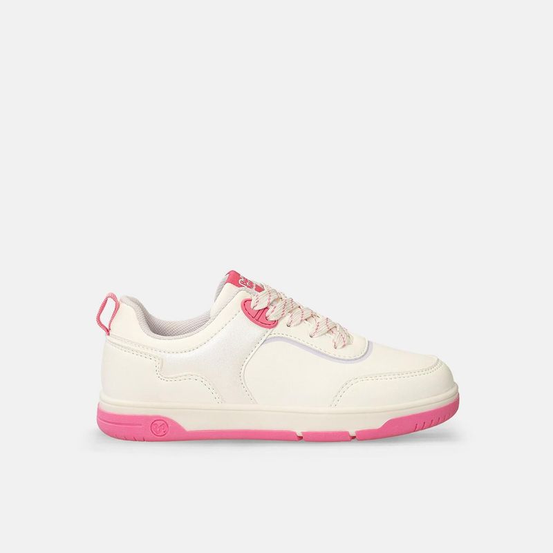BUBBLE GUMMERS - Tenis Junior Para Niña Bubblegummers Blanco-Fucsia Saura