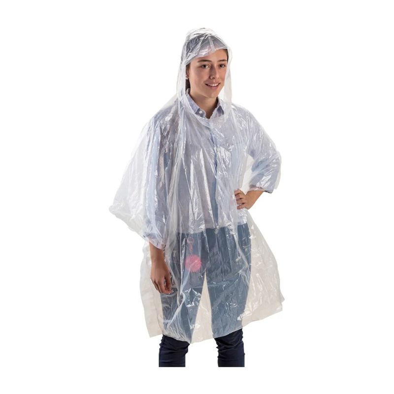 GENERICO - Capa Poncho Impermeable Adultos Unisex Lluvia En Pvc Azul