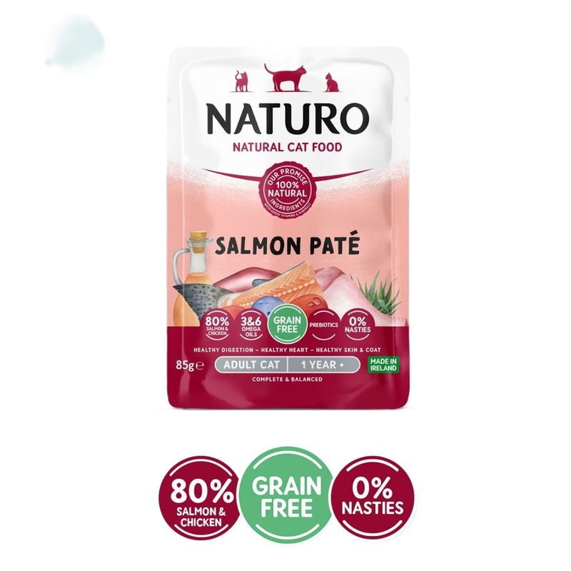 CATLIKE - Alimento Naturo Para Gato Pouch Paté De Salmón 85g
