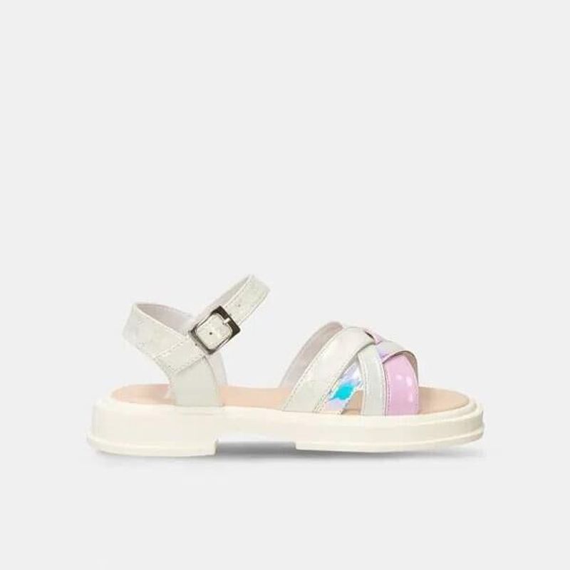 BUBBLE GUMMERS - Sandalias Junior Para Niña Bubblegummers Blanco-Rosado Sabina