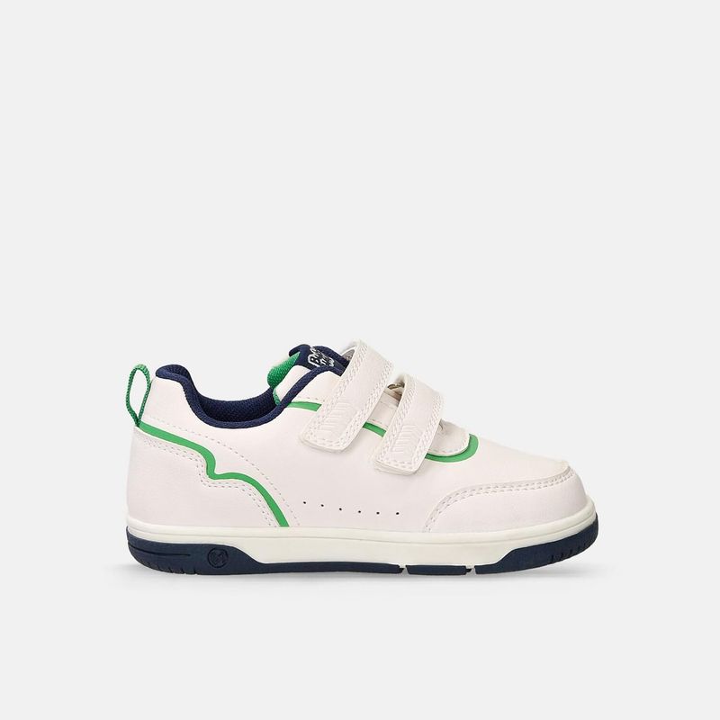 BUBBLE GUMMERS - Tenis Infantil Para Niño Bubblegummers Blanco-Azul Stefano