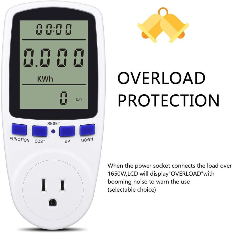 XTREME - Medidor Electrico De Consumo De Energia Tipo Vatímetro