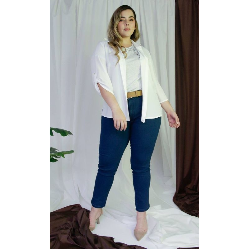 L Y H - Jean Para Mujer Azul Marca L&H