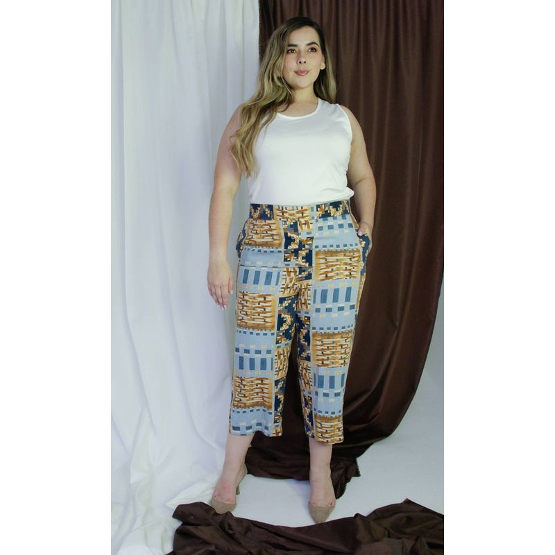 L Y H - Capri Para Mujer Azul Marca L&H
