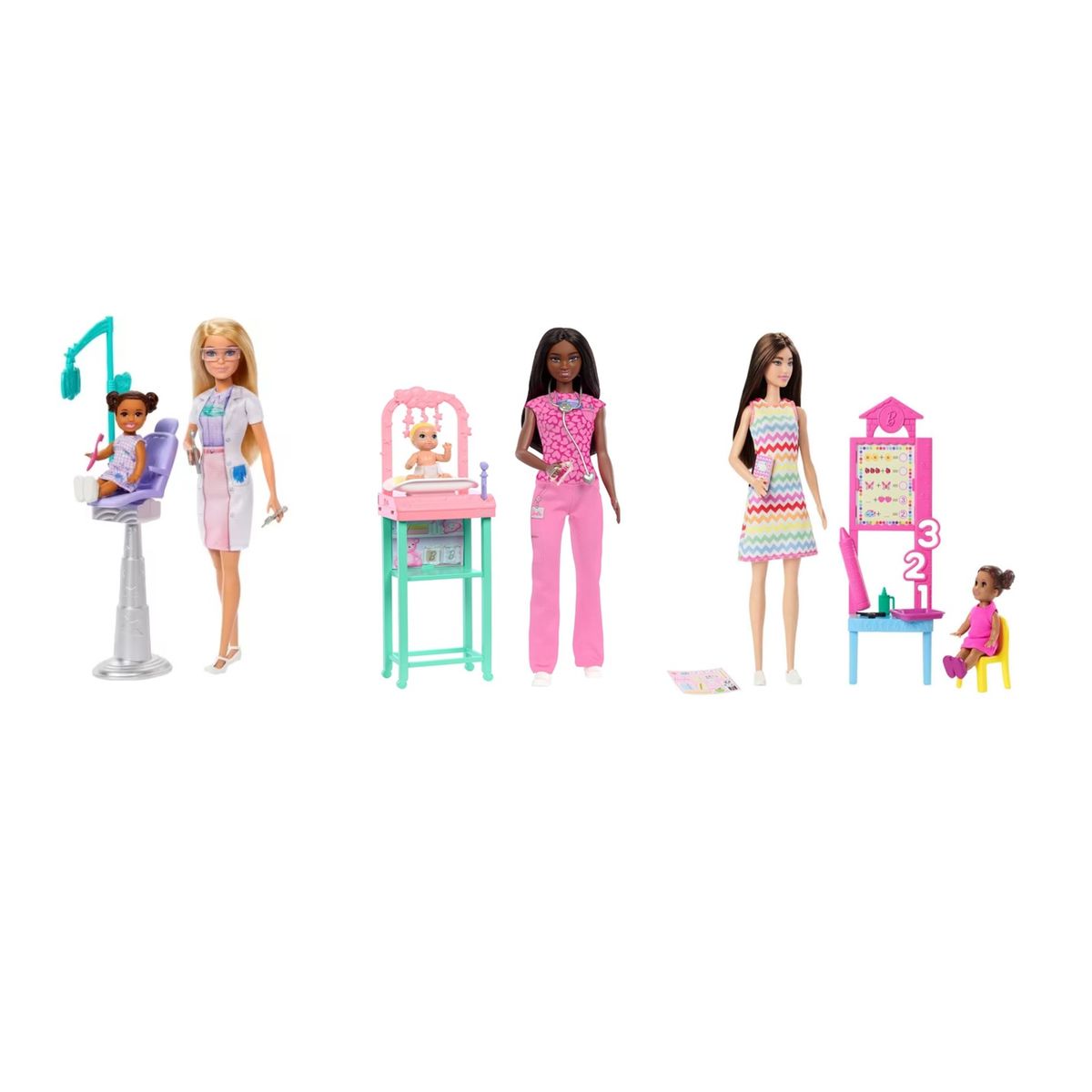 BARBIE - Barbie Profesiones Set De Juego Con Muñeca Sorpresa