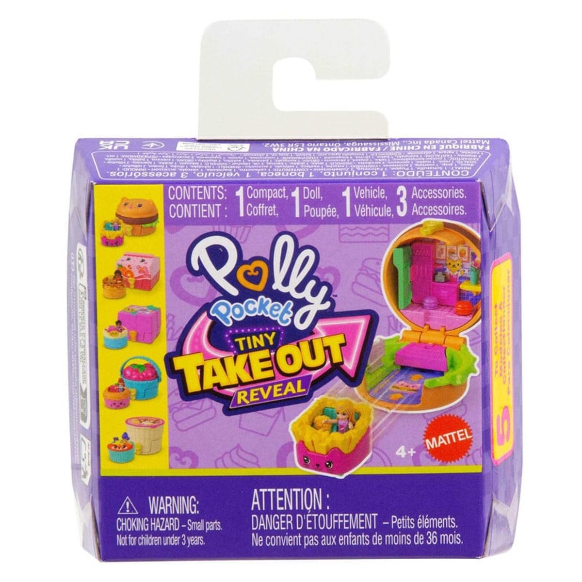 POLLY POCKET - Polly Pocket Set De Juego Compacto Reveal Comidita Rápida