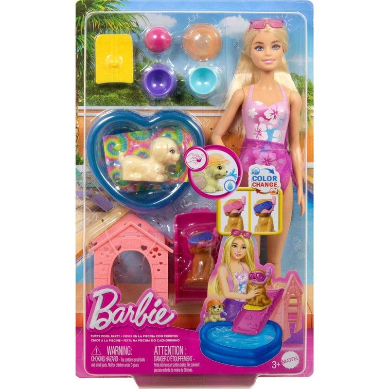 BARBIE - Barbie Fiesta En La Piscina Con Perritos