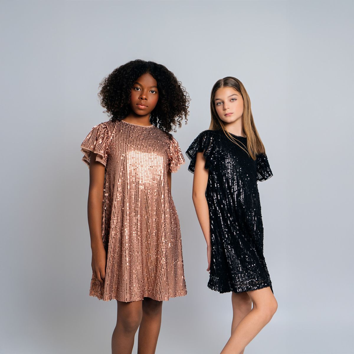 QTORSE - Vestido para niña en lentejuela Mia