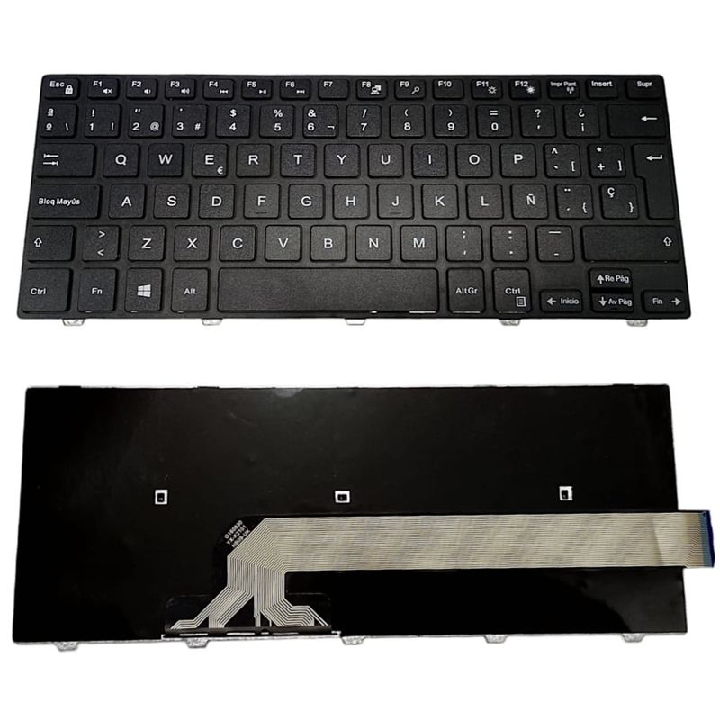GENERICO - Teclado Repuesto Para Dell 14-3000 3441 3442 3443 3451 3459