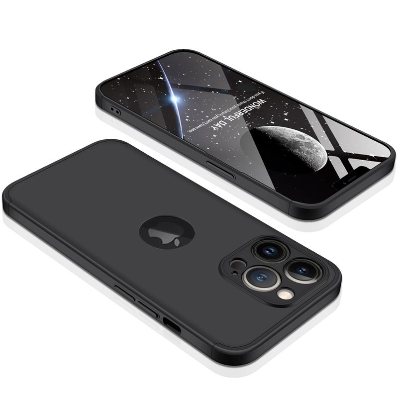 GENERICO - Funda Carcasa Estuche Protector 360 Para iPhone 13 Pro Max Negro