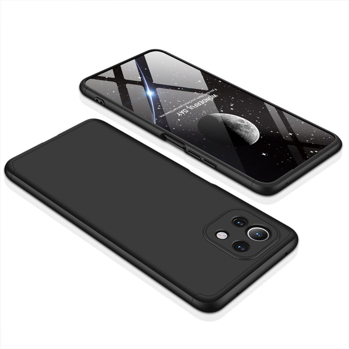 GENERICO - Funda Carcasa Estuche Protector Para Xiaomi mi 11 Lite Negro