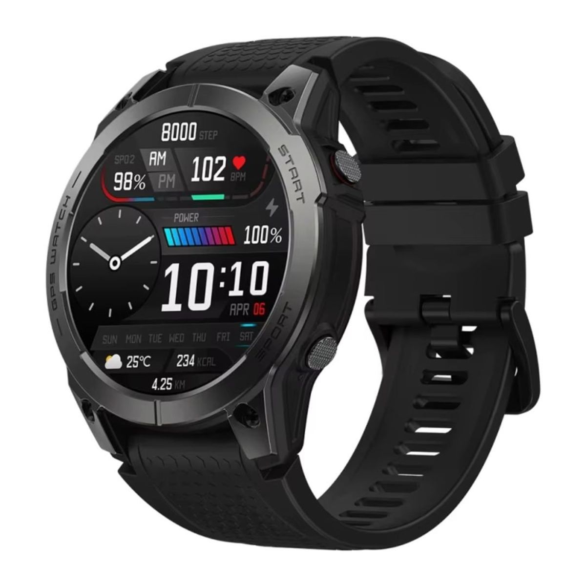 ZEBLAZE - Smartwatch Alta Gama Zeblaze Stratos 3 Pro Premium Hombre Gps Amoled