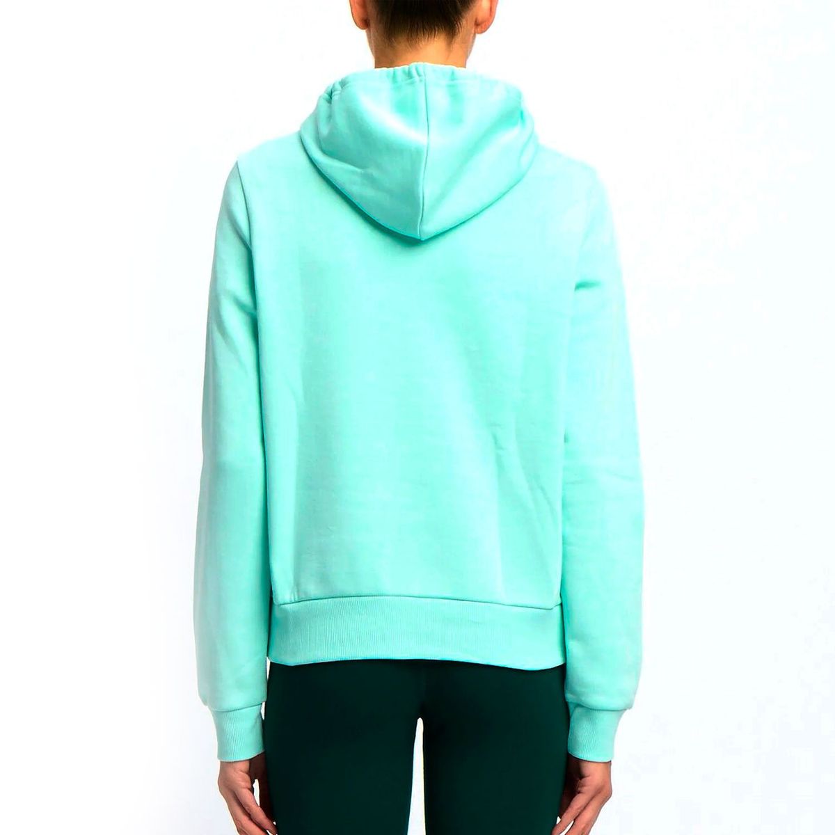 REEBOK - Hoddie Turquesa aguamarina Mujer Identity Logo Grande