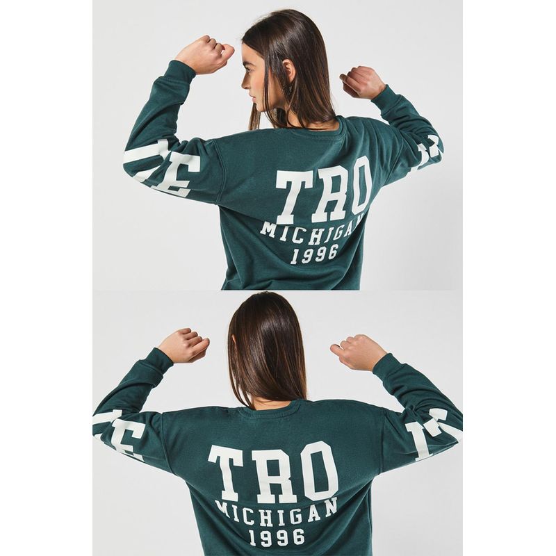 KOAJ - KOAJ Buzo cuello  redondo oversize para mujer cuello redondo MUJER