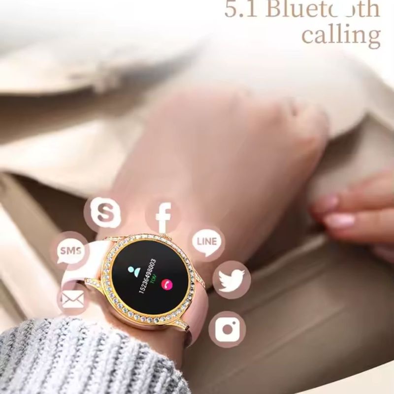 Reloj Inteligente K32 Mujer Elegante Alta Gama Compatible Android