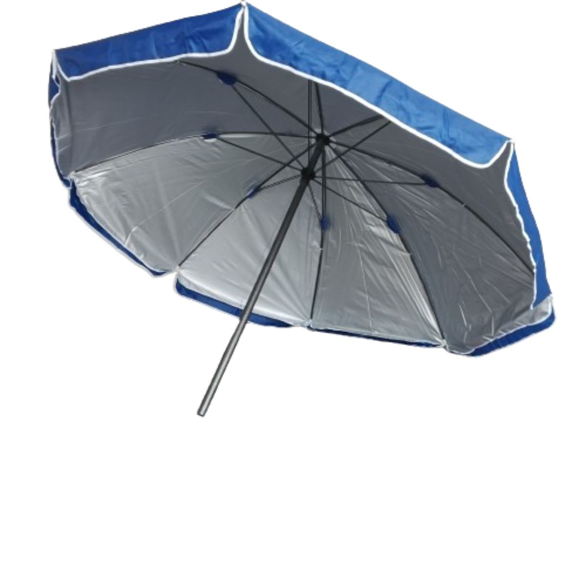 GENERICO - Parasol Doble Tela Doble Varilla Impermeable UV 2 mt Diámetro Azul Rey