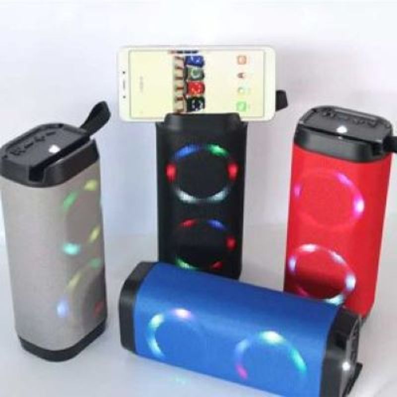 GENERICO - Parlante con Luces de Colores Led Altavoz LV9 Gris