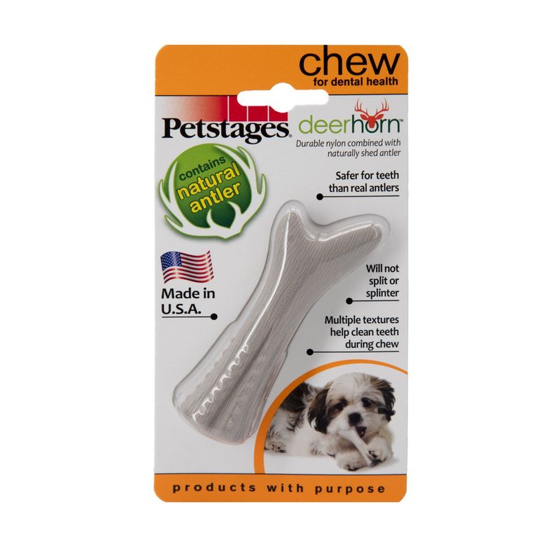 PETSTAGES - Petstages Deerhorn - Cuerno de Venado Mordedero talla XS