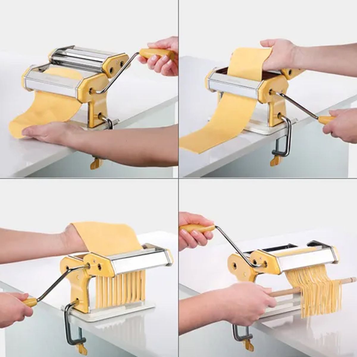 TESCOMA - Máquina Para Hacer Pasta Tescoma TB630872 -Amarillo