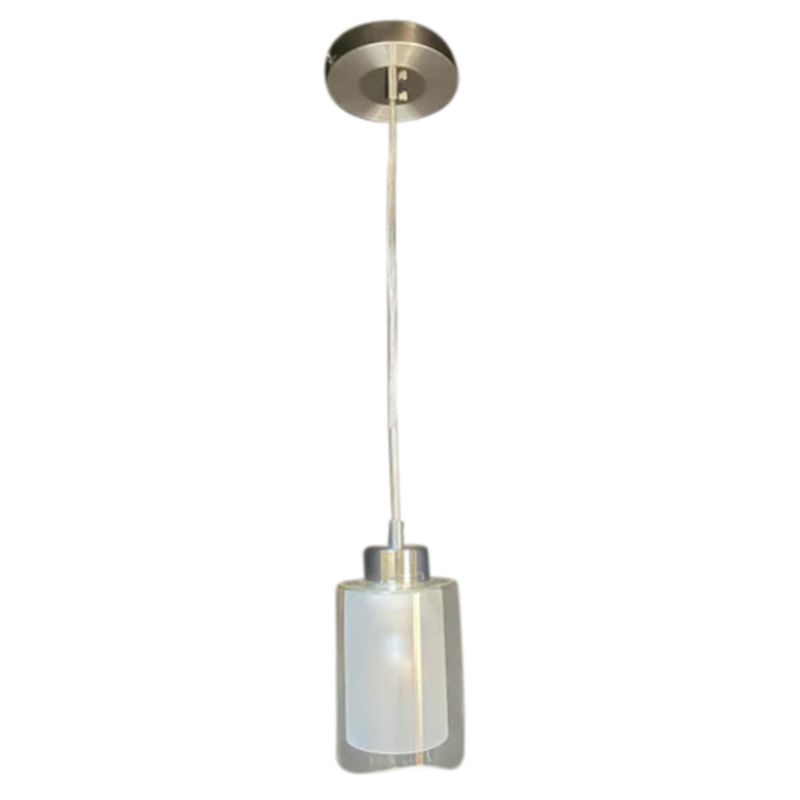 GENERICO - Lámpara Colgante Doble Copa 1 Luz Dixton LT05625 -Blanco