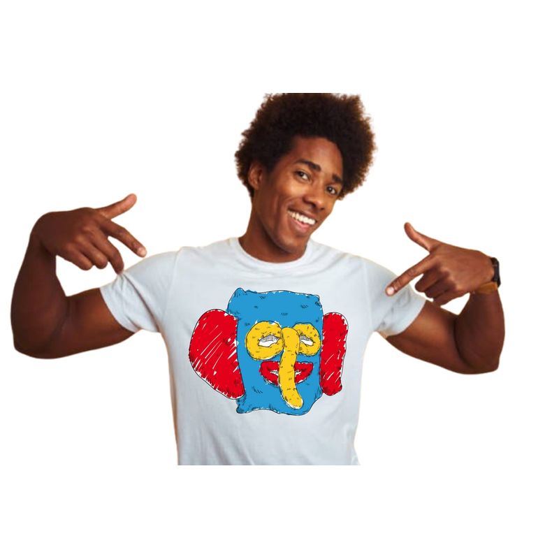 OVATION - Camiseta Carnaval De Barranquilla Marimonda Cuello Redondo Hombre
