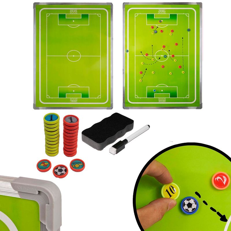 GENERICO - Tablero Estrategico Para Futbol De 80 x 60 cm