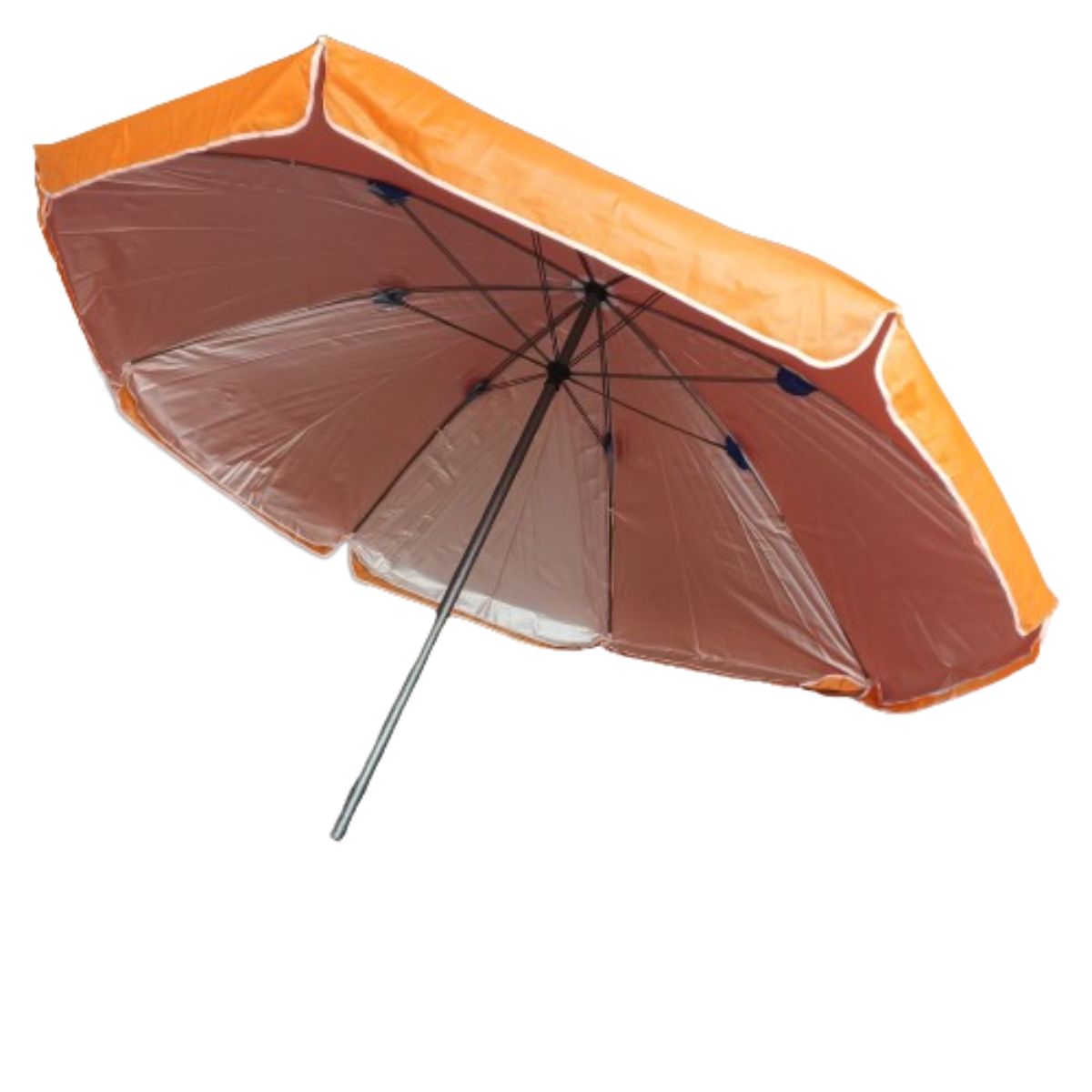 GENERICO - Parasol Doble Tela Doble Varilla Impermeable Uv 2 mts Diámetro Naranja