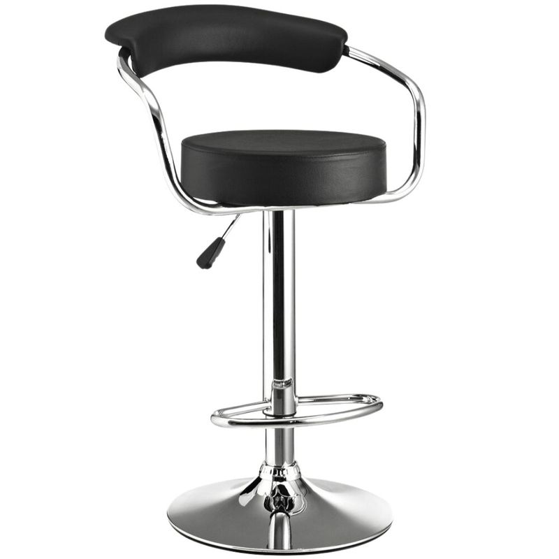 MOBLIHOUSE - Silla Bar Tipo Jinete Espaldar Tubo 2024 Tapizado De Pu