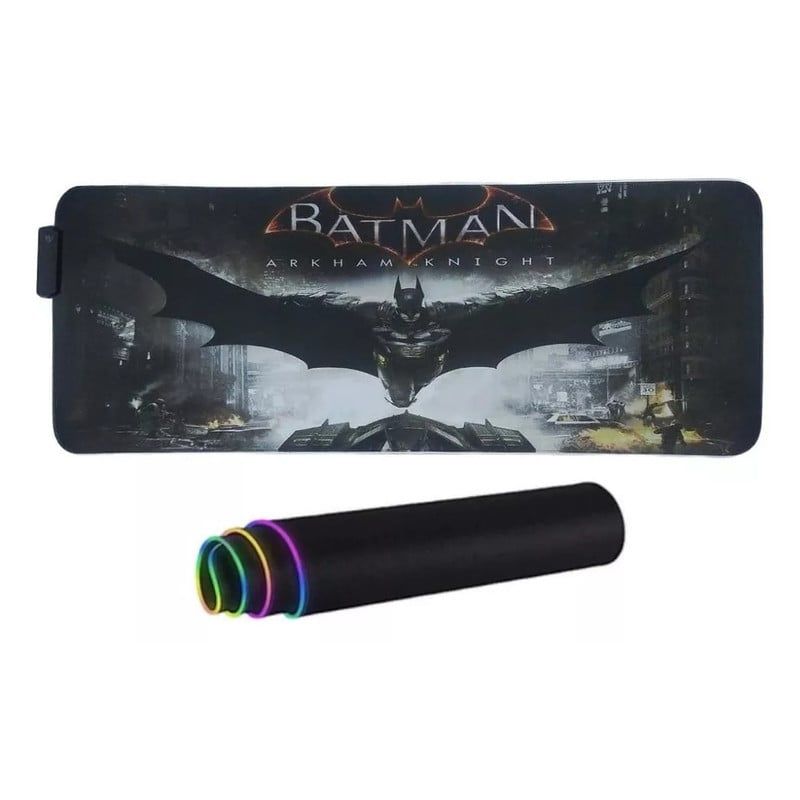 GENERICO - Mouse Pad Gamer Extra Largo Rgb Motivo Batman 30 X 80 Cm